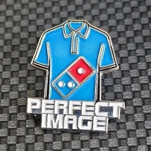Domino's Pizza "Perfect Image" Employee Pin Blue Shirt Collectible